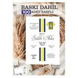 Hsn 100 adet Ekonomik Davetiye Baskı ve Zarf Dahil Sünnet Davetiyesi