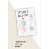 Hsn 8 Adet Bayram Hediyesi - Harçlık Kartı Bayram Hatıra Kartı