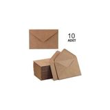 Hsn Davetiye Zarfı Kraft Zarf 10 Adet 12X18CM