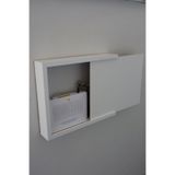 HSN DECOR Sade Beyaz 32x40-25x35 Sigorta Priz Ve Modem Saklama Kutusu,kablo Gizleme Düzenleyici Kutu