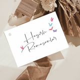 Hsn Hayırlı Ramazanlar Tebrik Hediye Kartı Delikli 7X10 cm 18 Adet