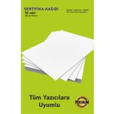 Hsn Kartuşlu Mürekkepli Tüm Yazıcılara Uygun 50 Adet Kalın A4 Sertifika Kağıdı Vb Için 220 gr