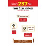 Hsn Okul Kalem Defter Etiketi Öğrenci Etiketi isme özel 237 adet