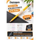 Hsn Okul Kalem Etiketi Kalem Sticker Isme Özel Okul Kalem Etiketi Seti 270 Adet