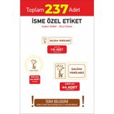 Hsn Okul Öğrenci Etiketi Kalem Defter Kitap Matara İsme Özel Etiket