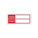 Hsn Silinebilir Pvc Kaplamalı Etiketi Raf Önü Fiyat Etiketi 90'lı Paket