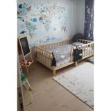 HSN Unisex Montessori Bebek Ve Çocuk Karyolası Doğal Ahşap Yatak