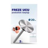Hsnet 20 mm Pododisk Başlığı - Pododisk Freze Ucu Profesyonel Paslanmaz Çelik - TK002M-6W1UY6