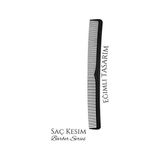 Hsnet Berber Kuaför Saç Kesim Tarağı Karbon Nano Absolute Professional - TK002M-6XKSU0 - Çok Renkli