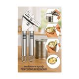 Hsnet Inox Çelik Konserve Açacağı - Ergonomik ve Profesyonel Kolay Konserve Açıcı
