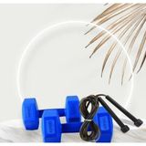 Hsport 5Kg X 2 Adet Dambıl Ve Atlama Ipi Kombin Seti Vinyl Kaplama Dumbell