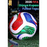 Hsport Hybrit Fifa 2026 World Cup Futbol Topu Halı Saha,Çim Saha,Asfalt ve Beton Zemin Topu Dünya Kupası Topu 5 Numara Trionix
