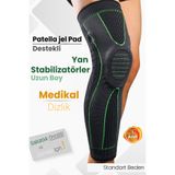 Hsport Patella Jel Pad Destekli Uzun Yan Stabilizatörler Medikal Ortopedik Nefes Alan Diz Dirseklik Koruyucu Korse