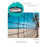 Hsport Premium çok kullanışlı 9.5 metre voleybol filesi pratik çantalı Beach&okul&sahil&otel Tipi Voleybol