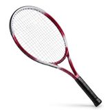 Hsport Pro Tenis Raketi 27 Inç 38 cm Gövde 11 cm Sap 300 gr Ağırlık Düşük Sarsılma Teknolojisi Grip Bandı ve Taşıma Çantası ile Birlikte Tennis Racket (Kırmızı)