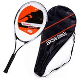 Hsport Pro Tenis Raketi 27 Inç 38 cm Gövde 11 cm Sap 300 gr Ağırlık Düşük Sarsılma Teknolojisi Grip Bandı ve Taşıma Çantası ile Birlikte Tennis Racket (Siyah)