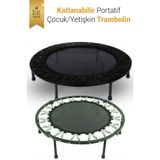 Hsport Profesyonel Çocuk/Yetişkin Ev ve Dış Mekan Uyumlu Trambolin Yüksek Sıçrama 102cm Yuvarlak Trampolin