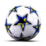 Hsport UEFA Şampiyonlar Ligi Futbol Topu Halı Saha ve Beton Zemine Uygun Dikişli Maç ve İdman Topu No:5 (pompa hediyeli) (Siyah)