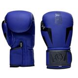 Hsport Yüksek Kalite Profesyonel Boks Eldiveni 12 OZ Dövüş Sporları Kick Boks Muay Thai için Boxing Maç ve İdman Eldiveni (Mavi)