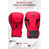 Hsport Yüksek Kalite Profesyonel Deri Boks Eldiveni Kick Boks Muay Thai 12 OZ Boxing Maç ve İdman Eldiveni