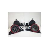 HSR HOME&LIVING Hoparlör Yuvası Plastik Döküm Tüm Araçlara Uyumlu Pandizot (20cm Midrange 10cm Tiz)