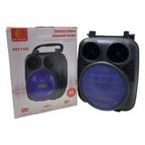 Hsul HSY-1182 Bluetoothlu Kablosuz Renkli LED Işıklı Mini Hoparlör | Şarjlı Taşınabilir Müzik Topu - Lacivert