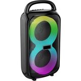 HT-983 Taşınabilir Bluetooth Hoparlör 2×3” Hoparlör 6W Rgb Tws Destekli Extra Bass Tf Card Us