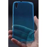 Htc Desire 626 Kılıf Ultra İnce Silikon Kapak 0.2 Mm Mavi