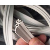Htm Yapı Kalite - Orjinal Pimapen Pvc Kapı Pencere Fitili Contası 5 Metre Gri Uzunluk Kaucuk