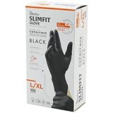 Htm Yapı Kalite Reflex Slimfit Glove L Siyah Pudrasız Muayene Eldiven 100LÜ