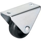 HTS 102 Sabit Mobilya Tekerleği 32mm - 20 Kg Kapasiteli Küçük Tabla Teker, Sehpa, Palet ve Dolap İçin Galvaniz Kaplama Mini Makara Tekerlek - 4 Adet