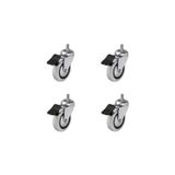 Hts 354 Vidalı Frenli Döner Mobilya Tekerleği 74mm 4'lü Set