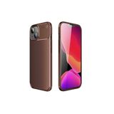 HTstore Apple iPhone 13 Mini Zore Negro Silikon Kapak Kahverengi Kılıf