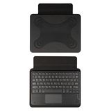 Htstore Border Keyboard 10-11’’ Inç Universal Bluetooh Bağlantılı Standlı Klavyeli Tablet Kılıfı - Siyah