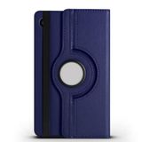 HTstore Galaxy Tab A9 Uyumlu 8.7 İnç Uyku Modu Akıllı Kapaklı 360 Derece Dik ve Yatay Stant Olabilen Tam Korumalı Tablet Kılıfı (Lacivert)