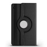 HTstore Galaxy Tab A9 Uyumlu 8.7 İnç Uyku Modu Akıllı Kapaklı 360 Derece Dik ve Yatay Stant Olabilen Tam Korumalı Tablet Kılıfı (Siyah)