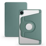 HTstore Galaxy Tab A9 Uyumlu 8.7 İnç Work Kalem Bölmeli Standlı Tablet Kılıfı (Koyu Yeşil)