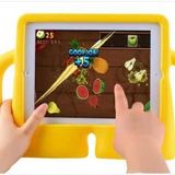 HTstore Galaxy Uyumlu Tab T290 (2019) Standlı Çocuk Tablet Kılıf (Sarı)