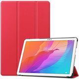 HTstore Huawei Matepad T10S Htstore Smart Kapak Standlı 1-1 Kılıf-Kırmızı