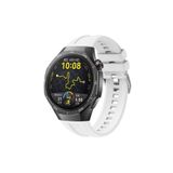 HTstore Huawei Uyumlu Watch GT5 Pro 46mm Zore KRD-130 Silikon Kordon Strap Kayış-Beyaz