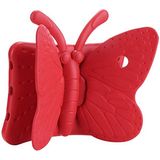 HTstore iPad 10.2 (8.nesil) Htstore Butterfly Standlı Tablet Kılıf-Kırmızı