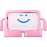 Htstore iPad Uyumlu 10.2 (8. Nesil ve 9. Nesil) Çocuk Standlı Tablet Kılıfı Açık Pembe