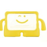 Htstore iPad Uyumlu 10.2 (8. Nesil ve 9. Nesil) Çocuk Standlı Tablet Kılıfı Sarı