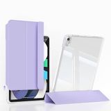 HTstore iPad Uyumlu Air 11 2024 Kılıf Magnetik Ayrılabilen Airbagli Sliding Tablet Kılıfı (Mor)
