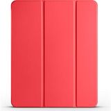 HTstore iPad Uyumlu Pro 12.9 2022 M2 Htstore Smart Cover Kalem Bölmeli Standlı 1-1 Kılıf-Kırmızı