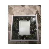 HÜ Cİ MOBİLYA Mdf 30*30 Içi Resimlikli Beyaz Çerçeve Camlı Gül Kutusu Anı Çerçevesi
