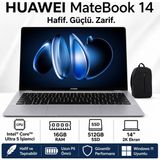 Huawei 14,2 Inç 2.8k OLED Dokunmatik Laptop, Core Ultra 5 125H, 16GB Ram, 512GB Ssd, Freedos, Arc Grafik, Yüksek Çözünürlüklü Hafif Ofis Bilgisayarı, Hafif Tasarımlı Taşınabilir Bilgisayar - 512 GB - 16 GB