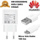 Huawei 3.0 Qualcomm Huawei HW-059200EHQ Şarj Aleti + Micro Usb Kablo %100 Orjinal 9.0V 2 Amper