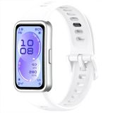 Huawei Band 11 / 11 Pro Uyumlu Premium Soft Silikon Kordon Tokalı Konforlu Akıllı Saat Kayışı Beyaz