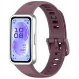 Huawei Band 11 / 11 Pro Uyumlu Premium Soft Silikon Kordon Tokalı Konforlu Akıllı Saat Kayışı Koyu Kırmızı